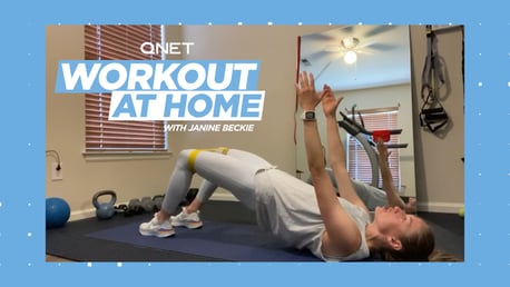 Janine Beckie's home workout: Hip lifts, planks and bridges