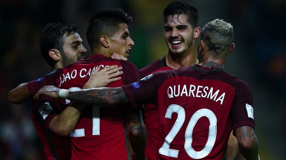 COMPATRIOTS : Joao joins fellow Portugal star Bernardo Silva in Manchester