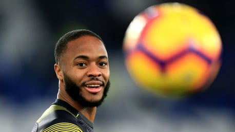 BALL WATCHING: Raheem Sterling keeps his eyes on the prize