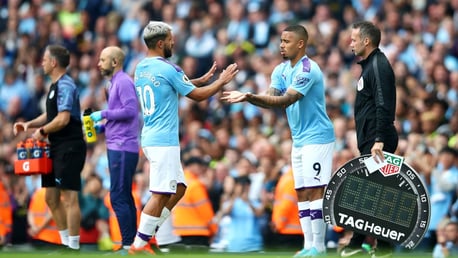 FIREPOWER: Pep Guardiola turned to the bench amid City's hunt for a winner. 