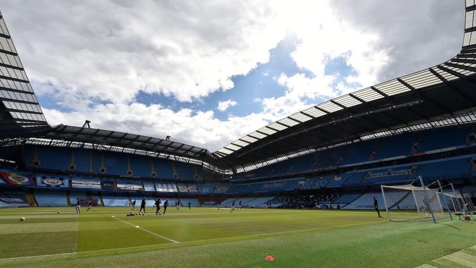 HOME : The Etihad looks as beautiful as always ahead of the visit of Norwich City.