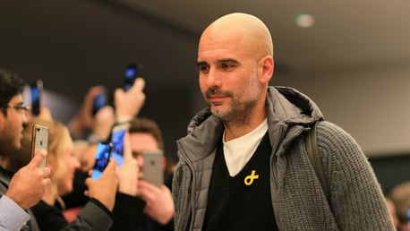 PEPPED: Pep Guardiola had never lost against Schalke, winning five and drawing two