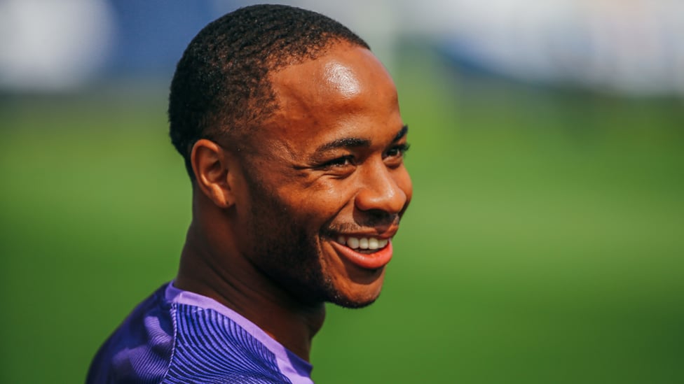 CAUSING A STER : All smiles for Raheem ahead of the new season!