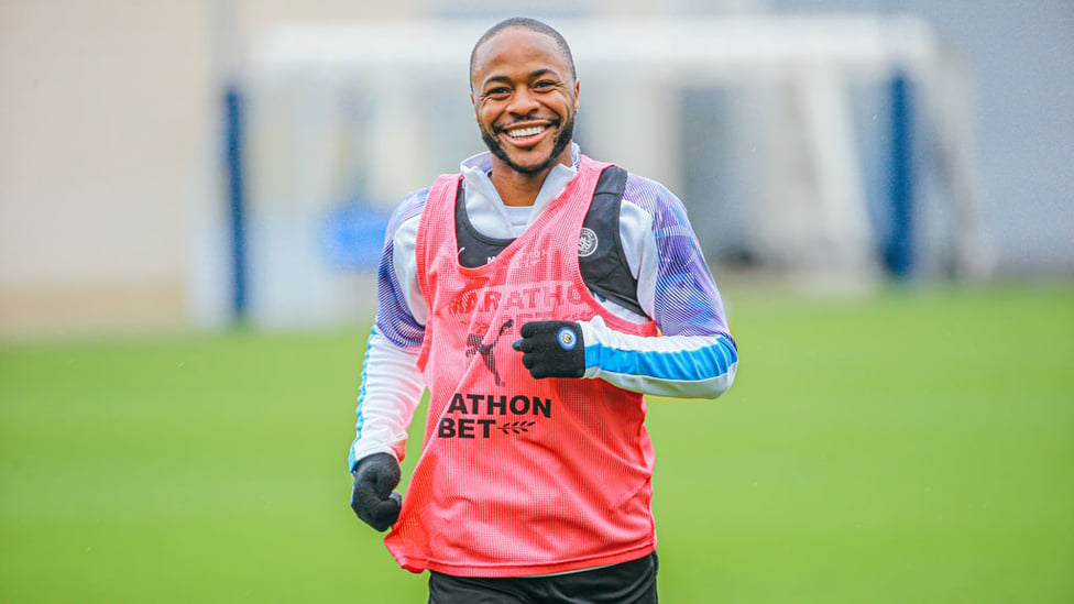 CAUSING A STER: Raheem in high spirits!