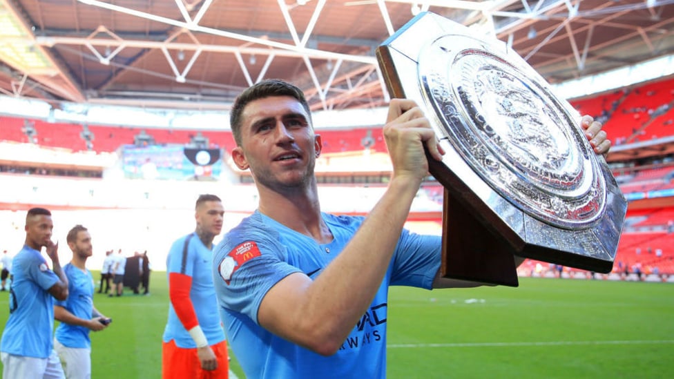 COMMUNITY CHAMPION : Aymeric and the Blues began the 2018/19 season in winning fashion as we won the Community Shield against Chelsea