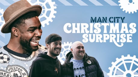 SURPRISE: David Silva and Micah Richards surprised a special City fan 