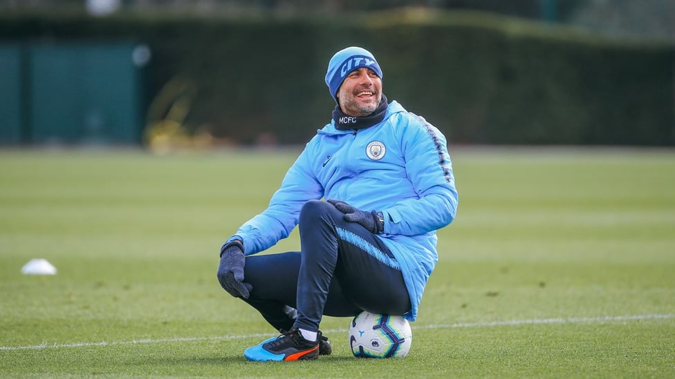 SITTING MIDFIELDER : It looks like the boss took a well earned rest mid-session!