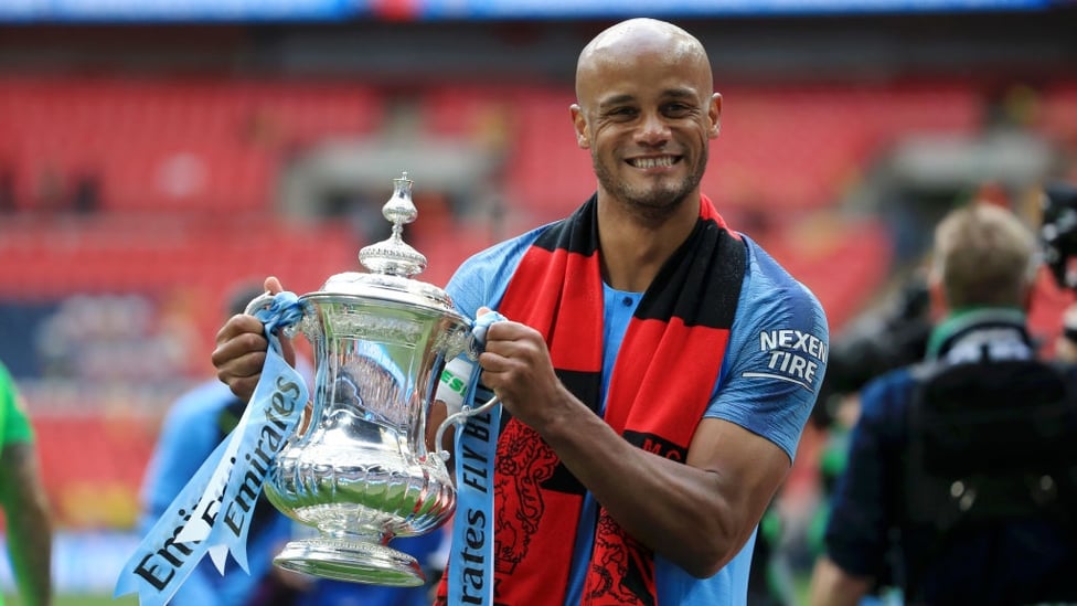 HERE'S TO YOU : The skipper wins his second FA Cup with the club