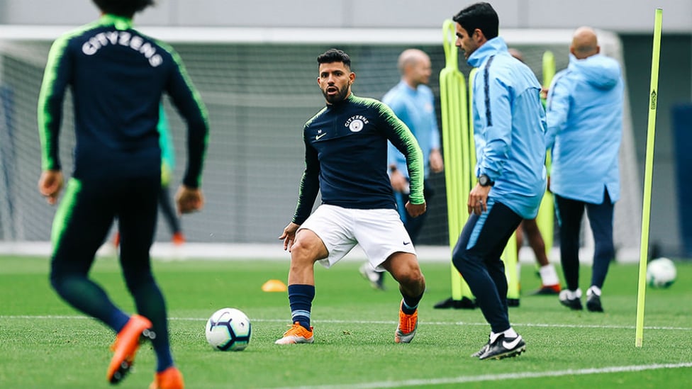 CENTRE OF ATTENTION : All eyes are on Sergio Aguero