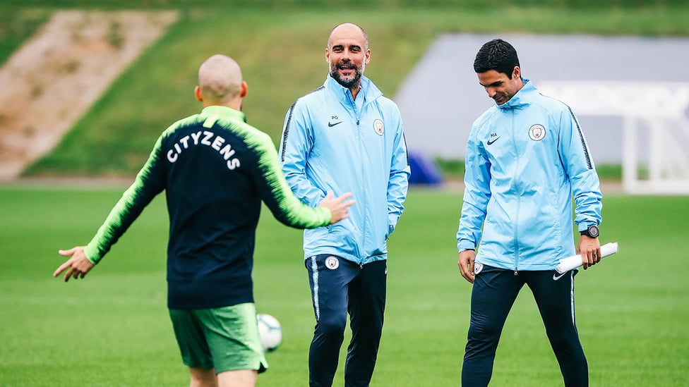 WATCHING ON : Pep assesses the squad