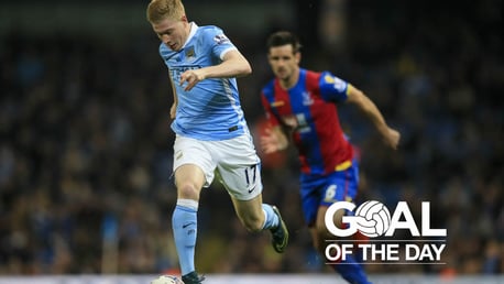 CRYSTAL CLEAR: Kevin De Bruyne in action against Palace