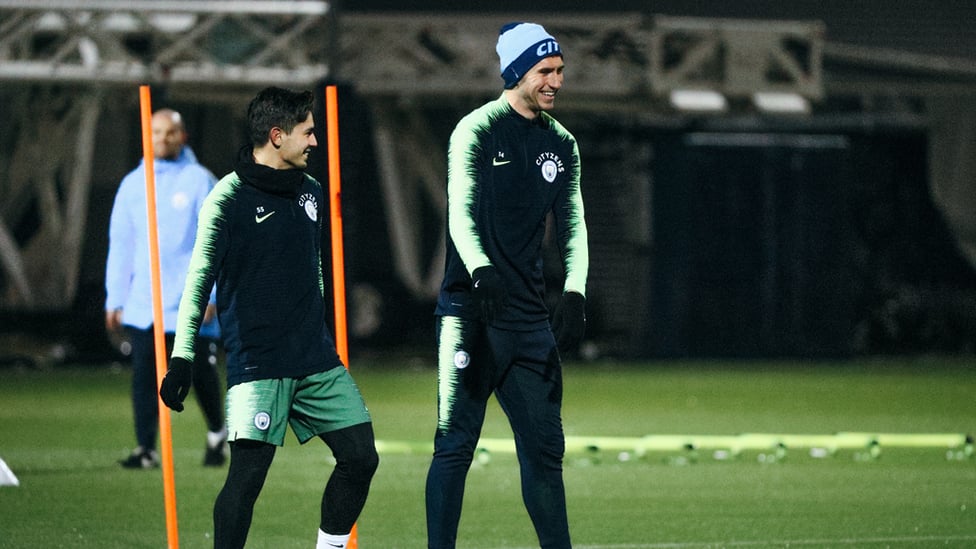 DUO : Brahim Diaz and Aymeric Laporte.