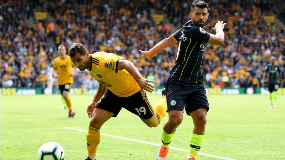 NOT THIS TIME : Sergio Aguero is denied as City turn up the pressure