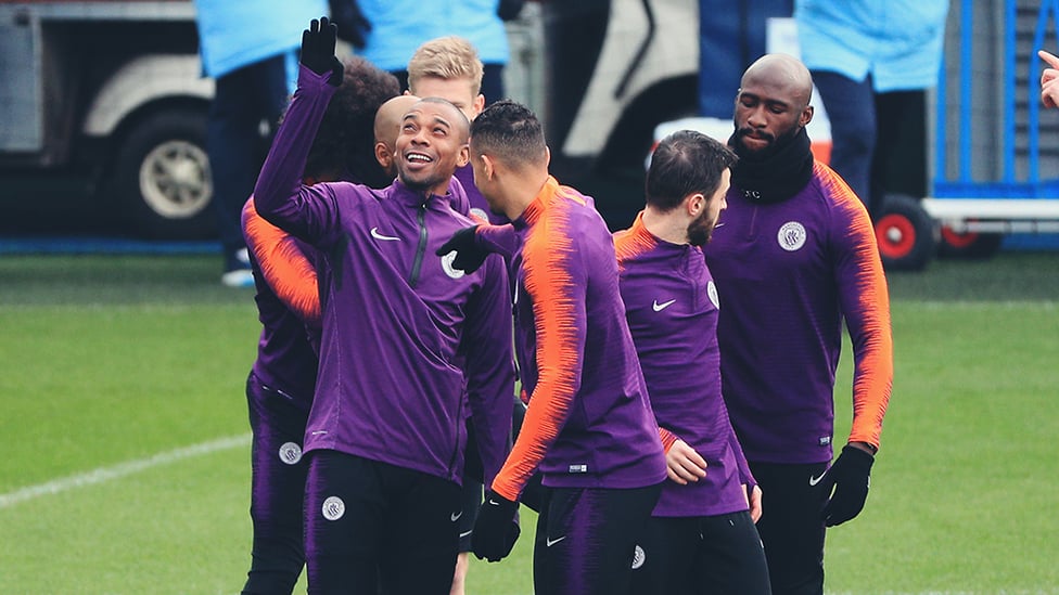 SKY'S THE LIMIT : Fernandinho points the way