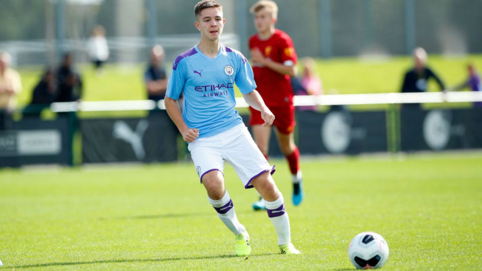 ON THE MARK: James McAtee doubled City's advantage against Liverpool Under 18s