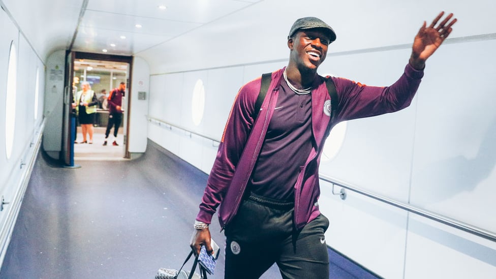 BON VOYAGE : The ever-personable Benjamin Mendy