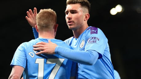 MILESTONES: Kevin De Bruyne and Aymeric Laporte both had personal reasons to celebrate our victory over West Ham.