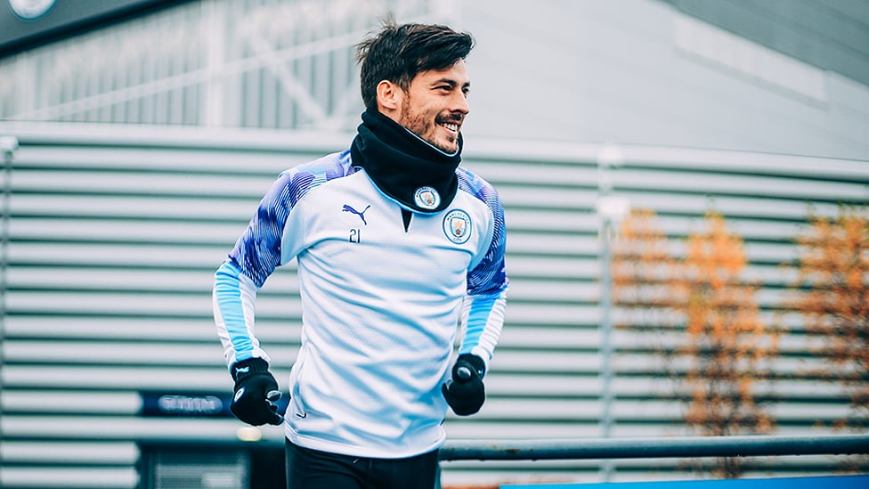 SOLID SILVA : El Mago was all smiles ahead of Wednesday's session