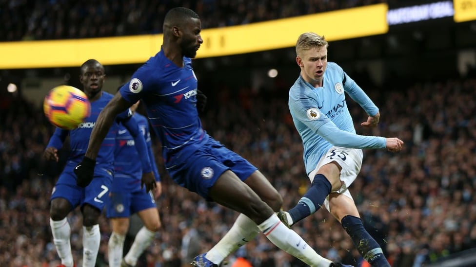 STANDOUT : The 22-year-old turned in a superb display as City beat Chelsea 6-0 in February 2019.