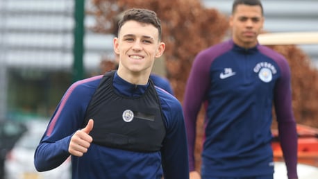 FIGHTING FIT: Phil Foden is back amongst the squad after an injury lay off.