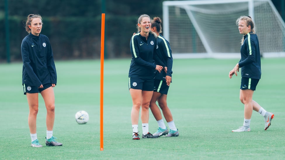 ALL SMILES : There's a superb squad chemistry developing ahead of the WSL season