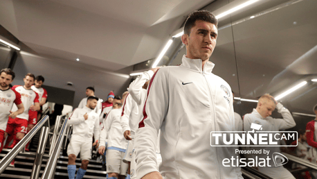 TUNNEL CAM: Behind the scenes during City's 3-0 win over West Brom.
