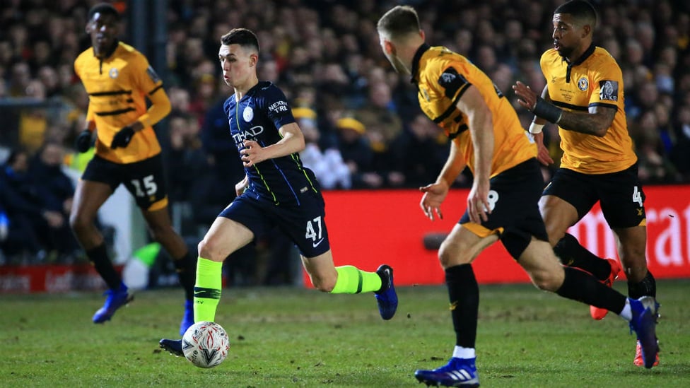 YOUNG GUN : Phil Foden continues to impress.