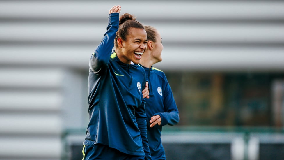 PARRIS LIFE : The FA Women's Super League's all-time top scorer, in fine spirits as ever!