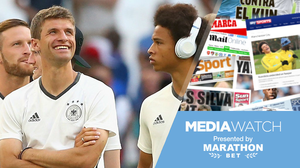 Thomas Muller backs "exceptional" Leroy Sane