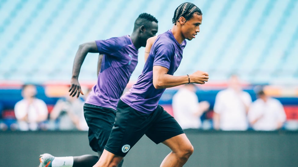 RUNNING MAN : Leroy Sane in action.