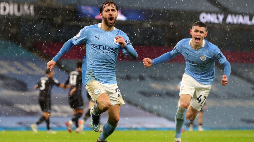 BREAKTHROUGH: Bernardo wheels away in celebration