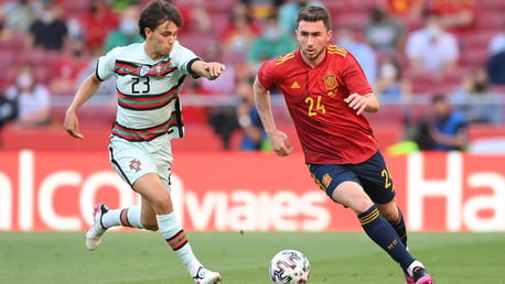 Aymeric Laporte makes Spain debut in stalemate