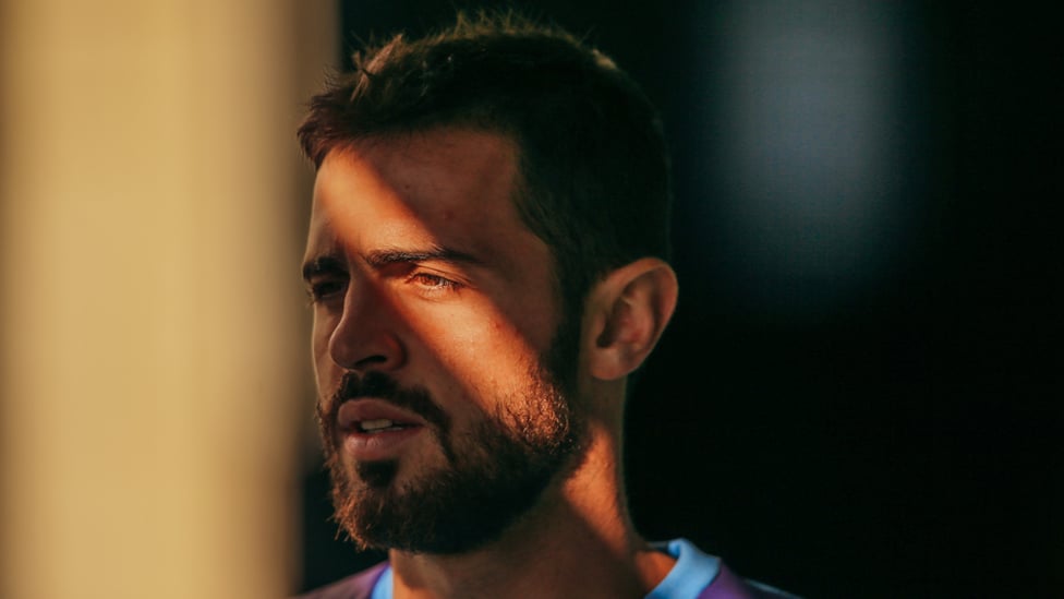 BRIGHT EYES : Bernardo Silva heads out to training.