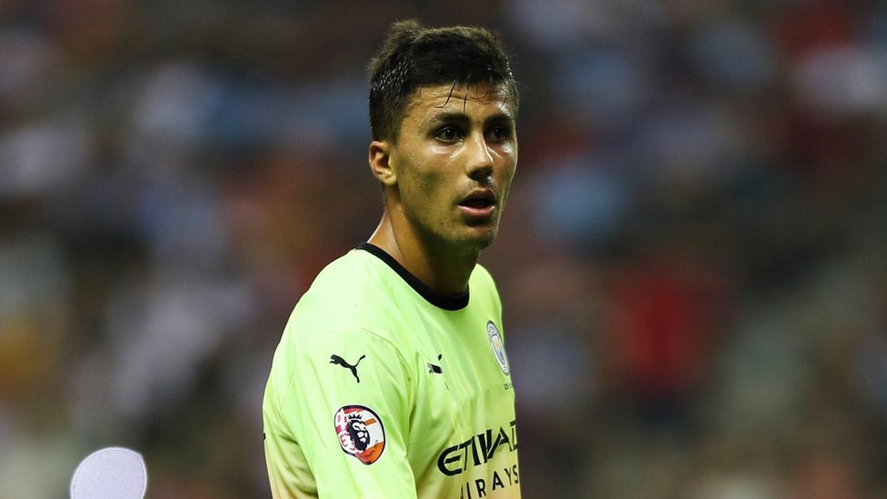 ON THE UP : Rodri is improving by the game, according to Pep