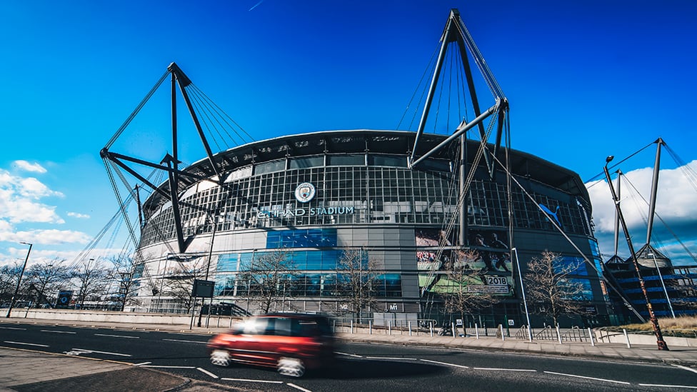 BLUE SKY THINKING: An eye-catching external shot of the Etihad