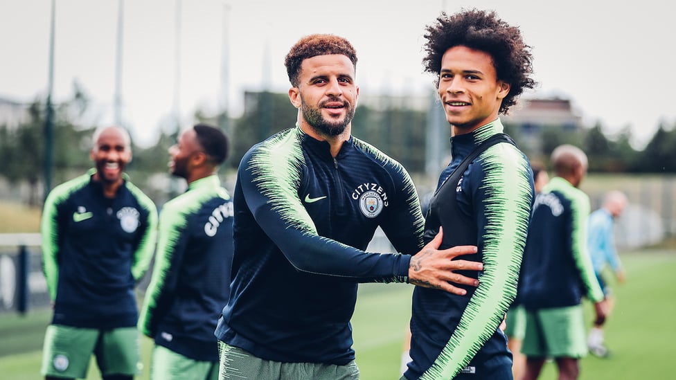 SPOTTED : Leroy Sane and Kyle Walker spot Victoria Haydn!