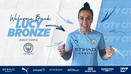 Lucy Bronze re-joins City