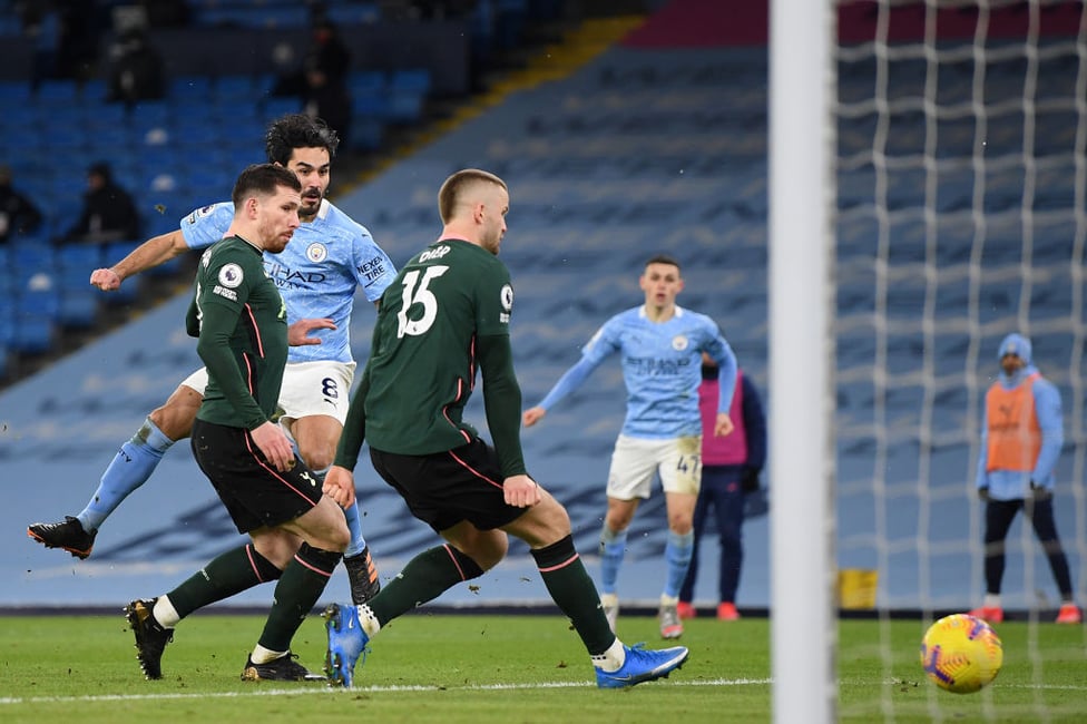 MAN OF THE MOMENT : Ilkay Gundogan once again gets on the scoresheet to double our lead!