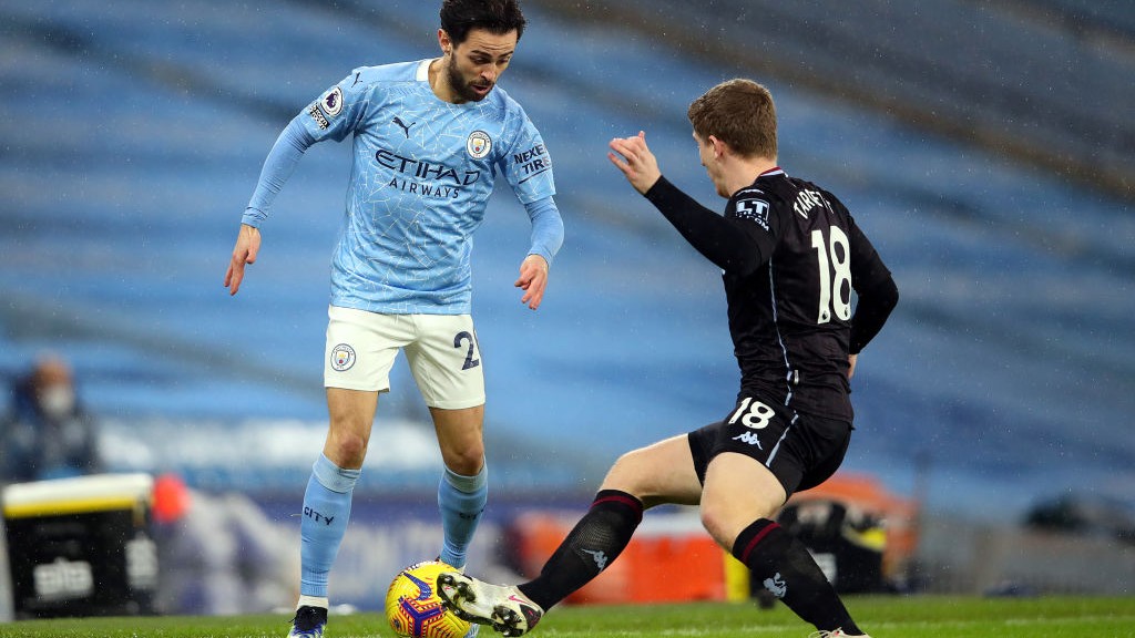 SILKY SILVA: Bernardo looks to get the better of Matt Targett