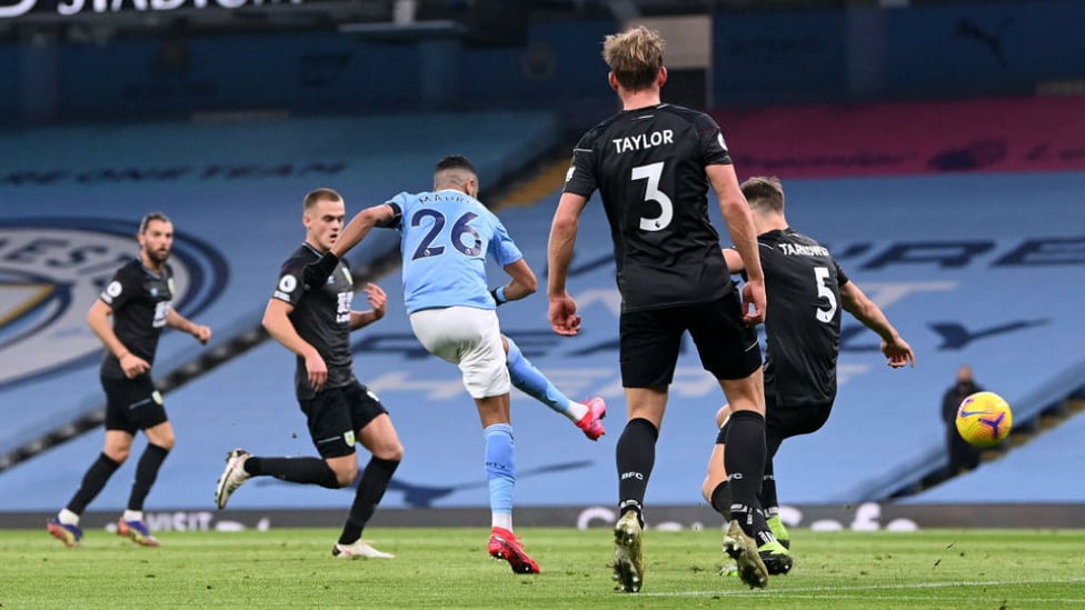 TWO GOOD: Mahrez strikes again for his and City's second