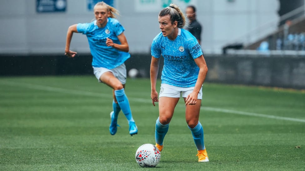 FORWARD MARCH: Lauren Hemp gets City on the front foot