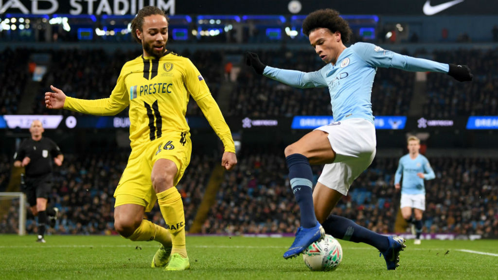 WING COMMAND : Leroy Sane causes havoc in the Burton back-line