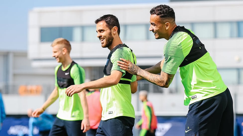 FUN IN THE SUN : Bernardo and Danilo enjoy the warm weather