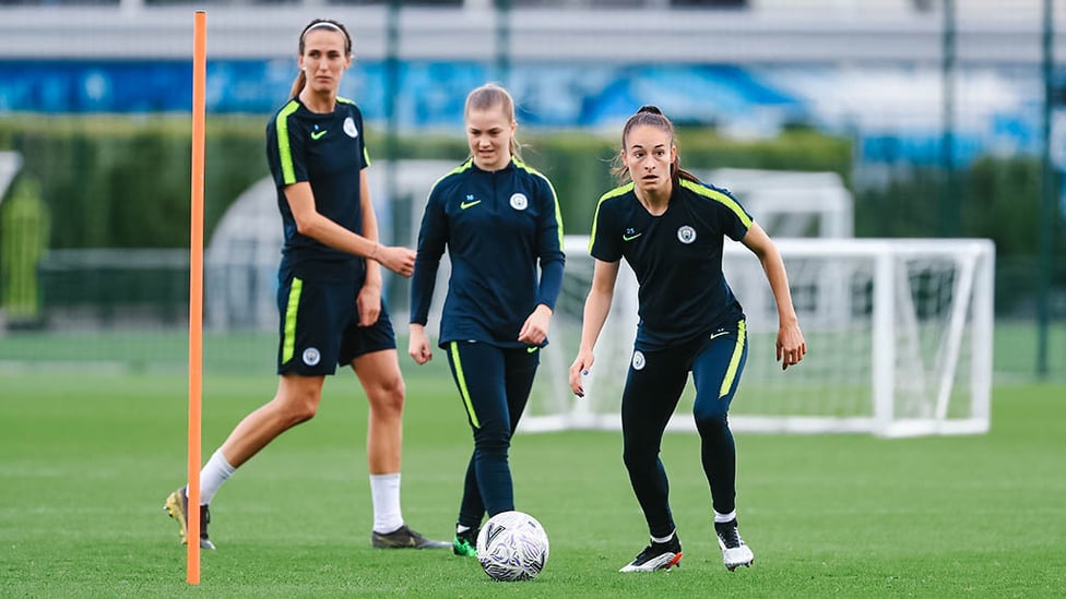 BELGIAN BLUE : Tessa Wullaert has her eyes on another piece of silverware in her debut season at City