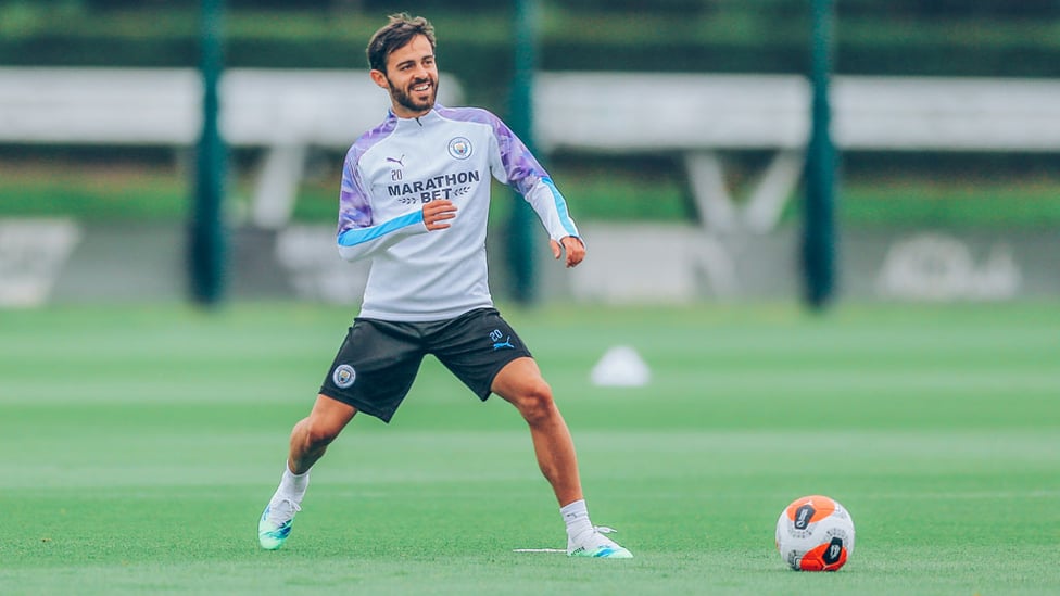 BUOYANT BERNARDO : Our ever-cheerful midfield star