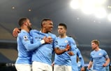 Gabriel Jesus celebrates his goal against Wolverhampton Wanderers 