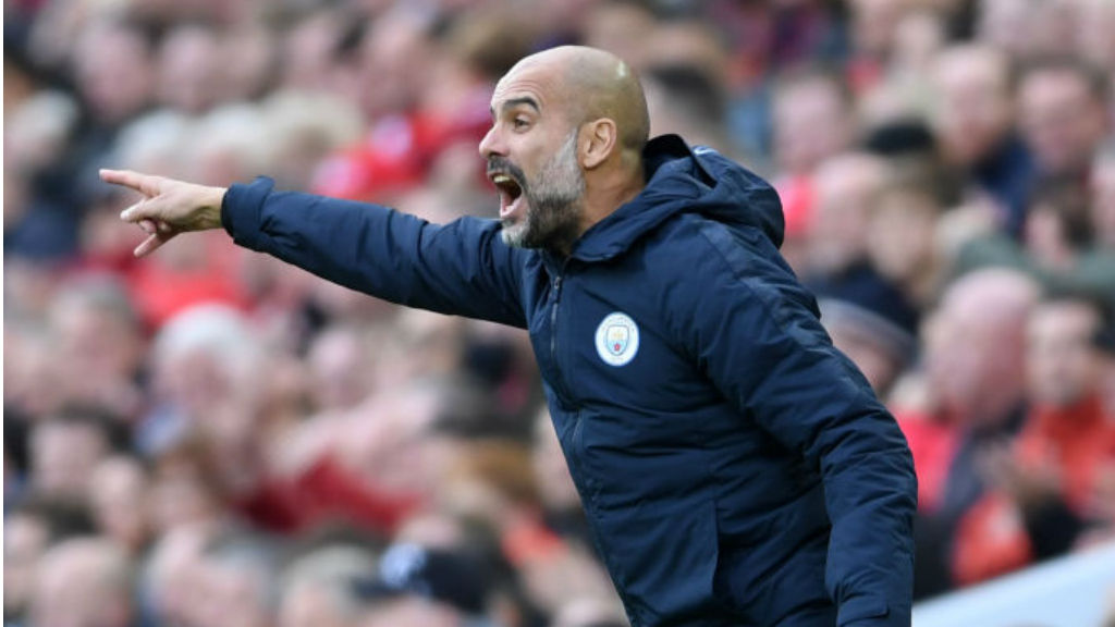 ANFIELD POINTER : Pep Guardiola urges City on