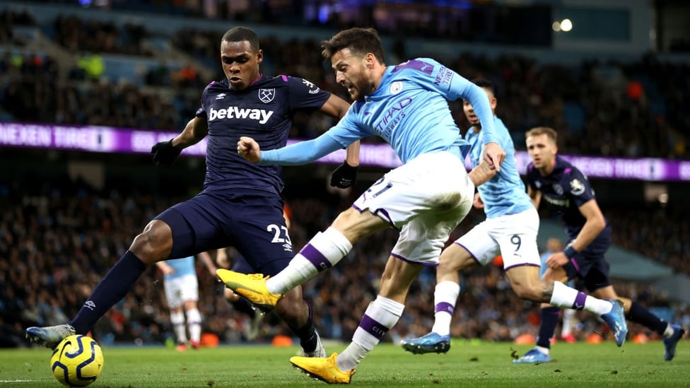 MAESTRO : The skipper looks inspire City to a quick second goal.