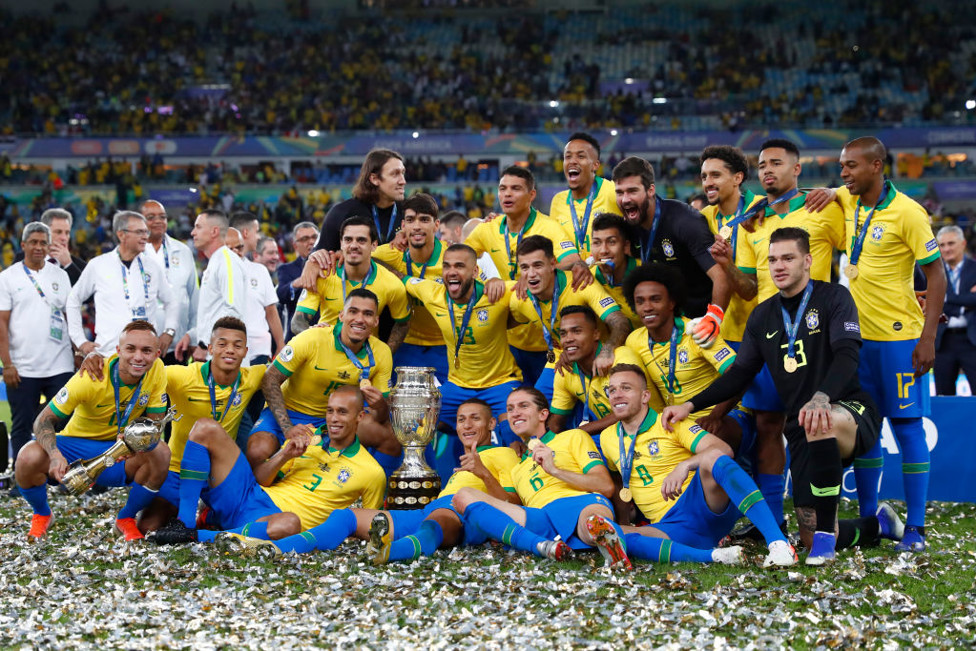 O Brasil conquistou a Copa América 2019 com Fernandinho, Gabriel Jesus e Ederson em seu elenco.