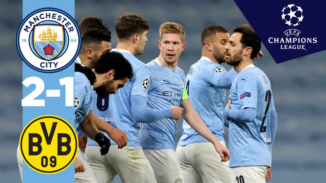 City 2-1 Dortmund: Match highlights